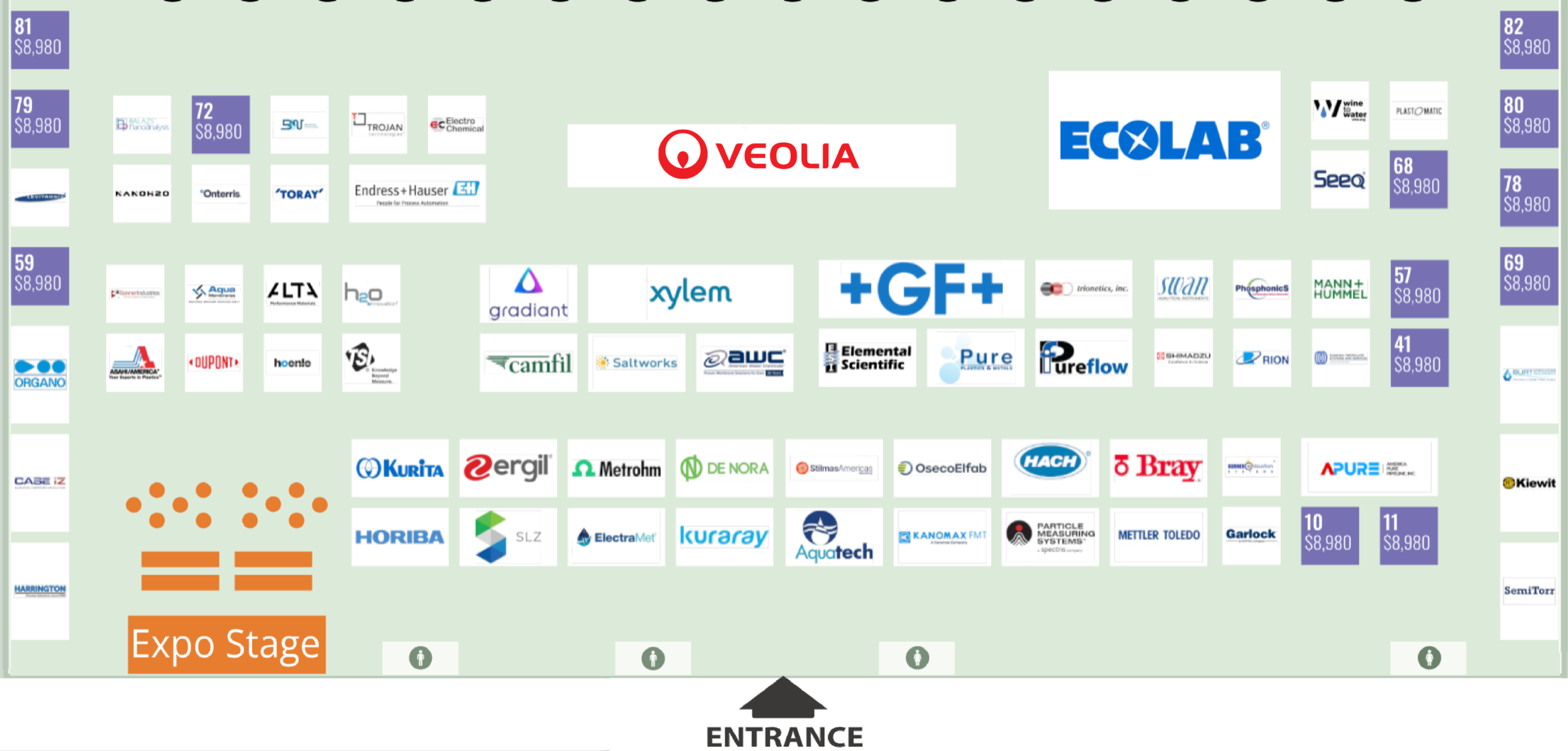 UltraFacility 2026 expo floorplan - click to open the interactive map